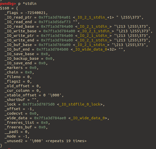 stdin after partial overwrite